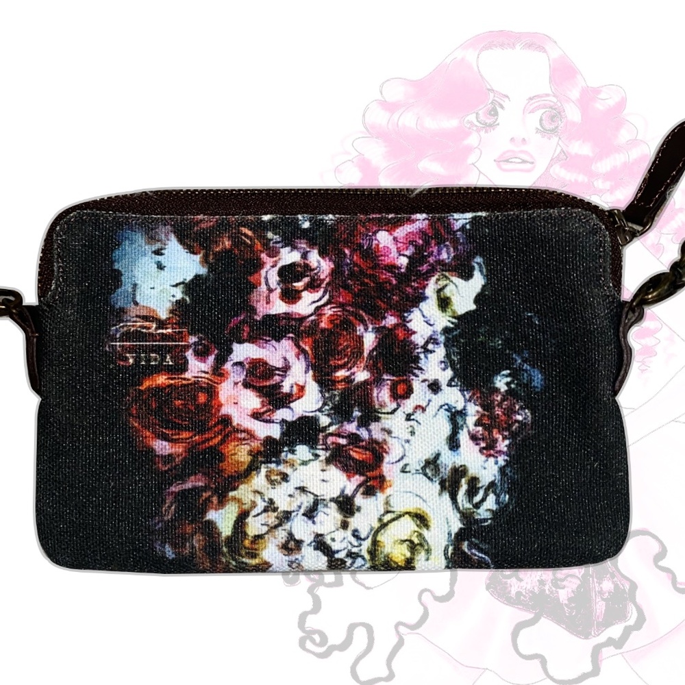 Vida Grunge Floral Crossbody Bag